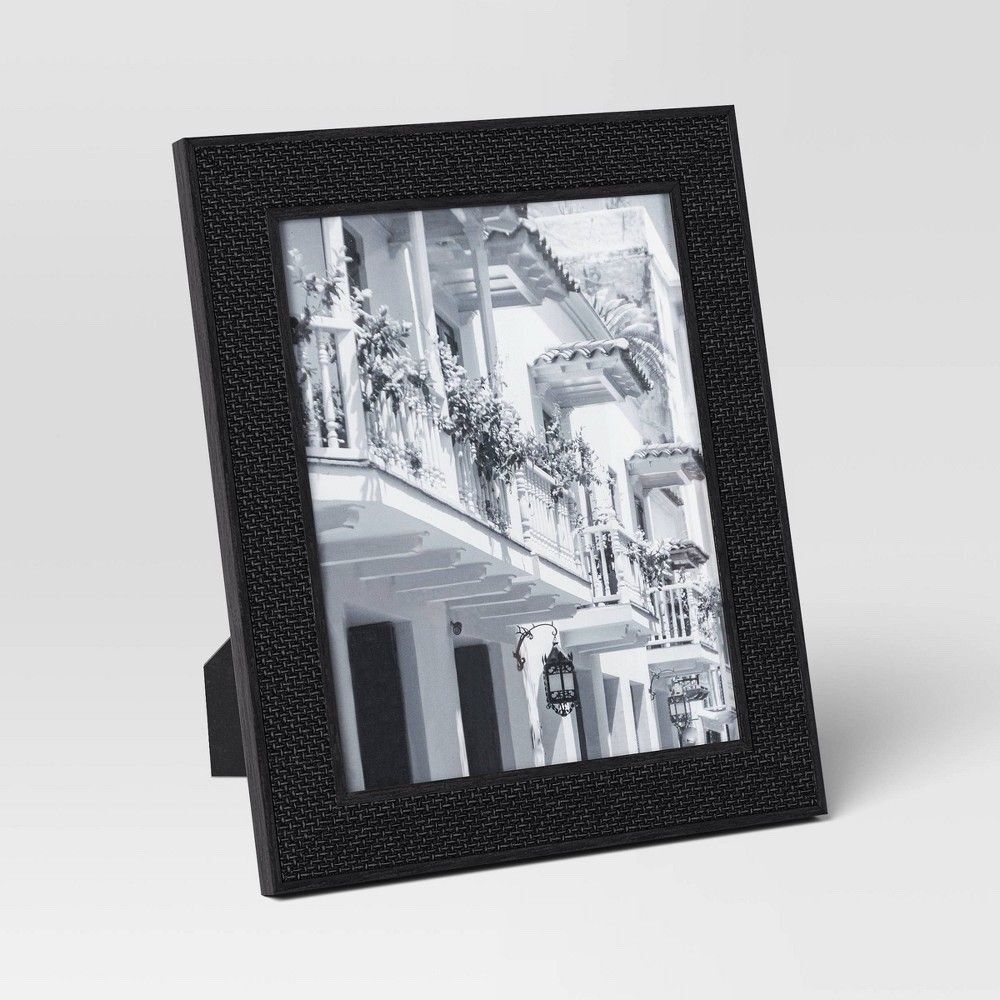Threshold 8x10 Caning Table Frame Black Modern Wall Mount Easel Photo